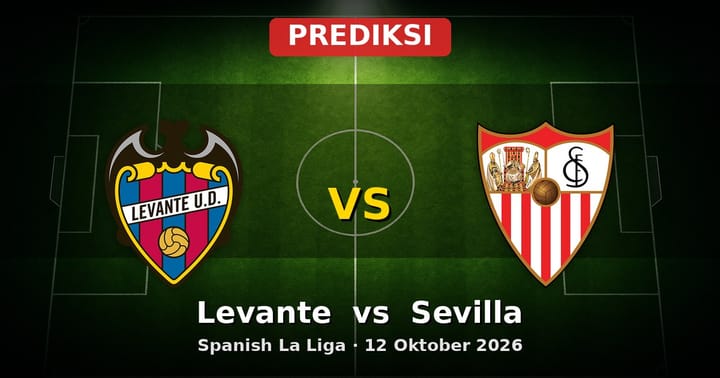 Prediksi Levante vs Sevilla La Liga 12 Oktober 2026: Duel Sengit di Mestalla